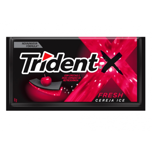 Chiclete Trident Fresh Cereja Ice 8g